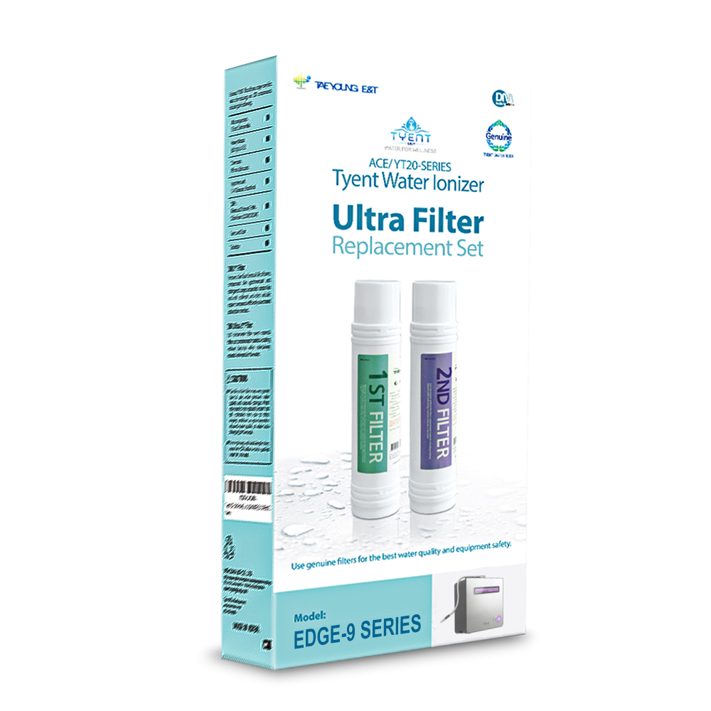 Tyent Edge-9000T Ultra Filter Set: Fits Edge-9000T Countertop Water Ionizer - tyentusa