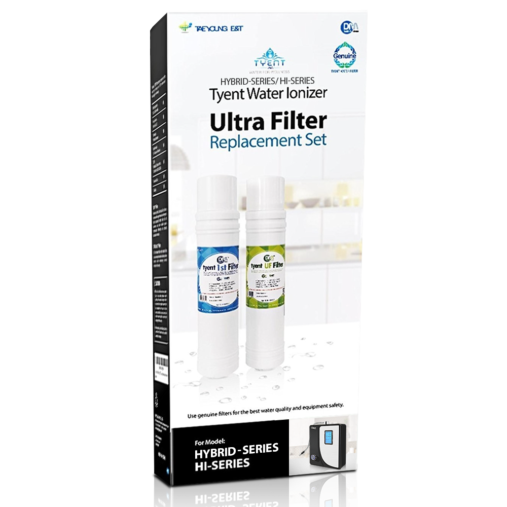 Tyent Hybrid Ultra Filter Set: Fits Hybrid Countertop Water Ionizer - tyentusa