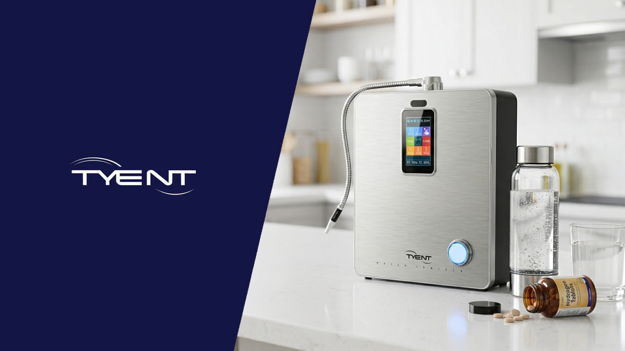 A Tyent USA ACE Water Ionizer compared to Hydrogen Water Bottle and Hydrogen Tablets