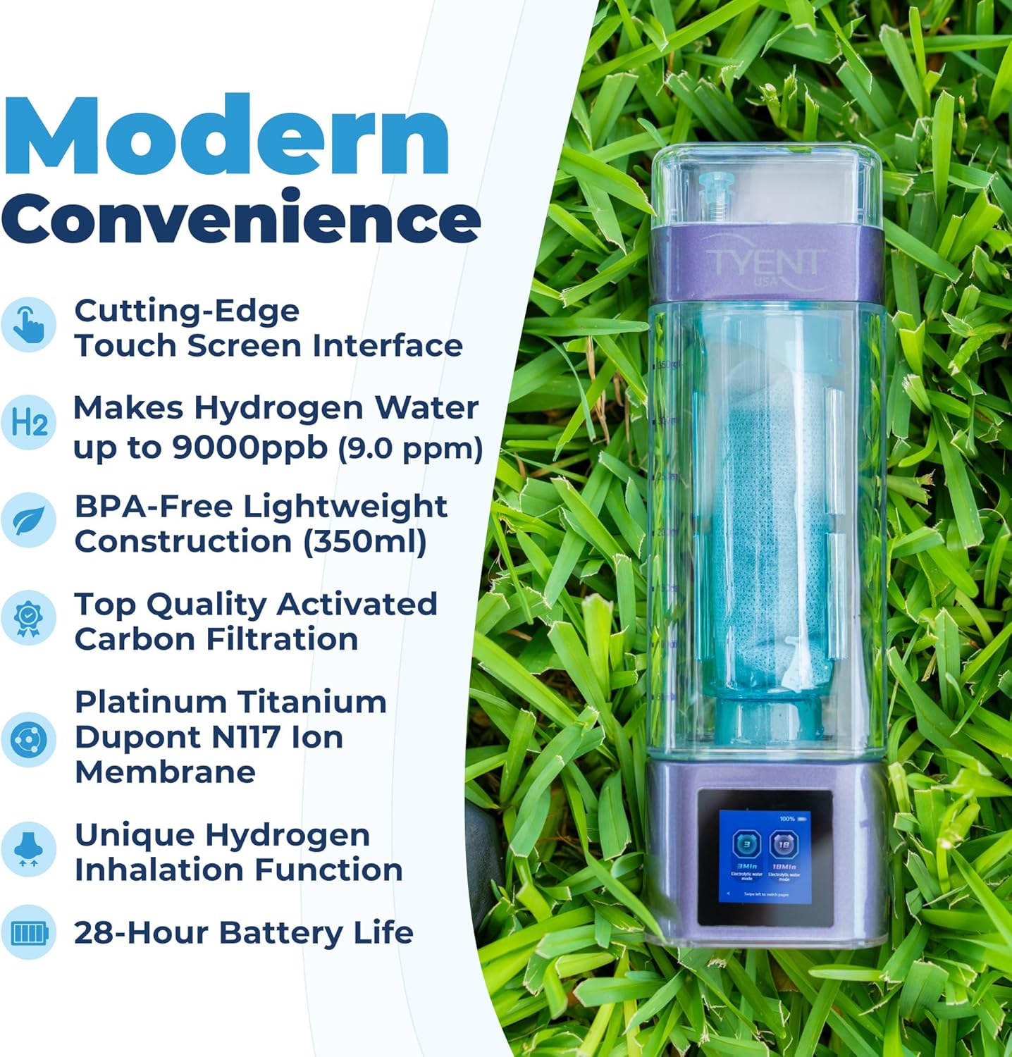 Tyent Portable Hydrogen Bottle - tyentusa