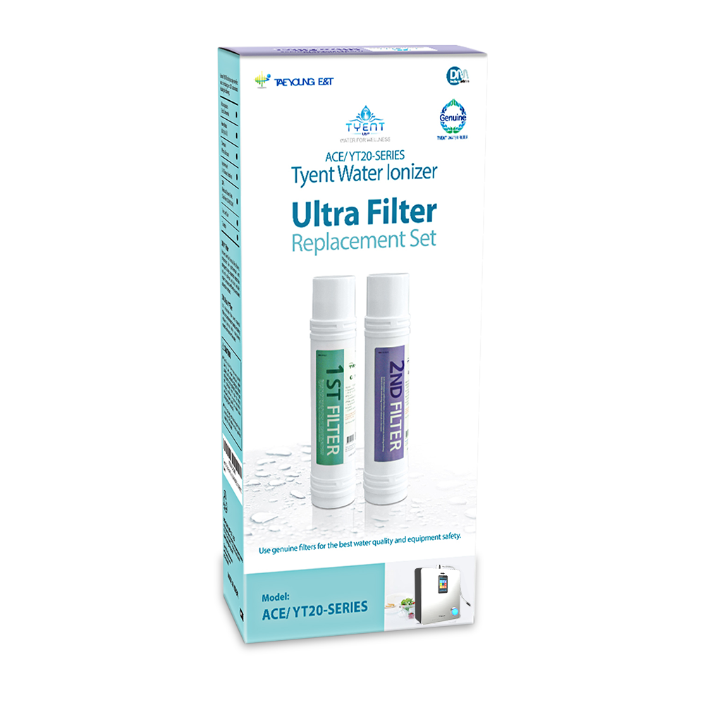 Tyent ACE Ultra Filter Set: Fits 11 & 13 Plate ACE Countertop Water Ionizers - tyentusa