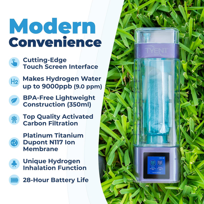 Modern Convenience hydrogen water bottle features