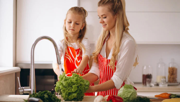 The dual filtration system ensures clean, healthy water on demand, while the Turbo Boost feature provides faster ionization for high-demand situations like produce cleaning