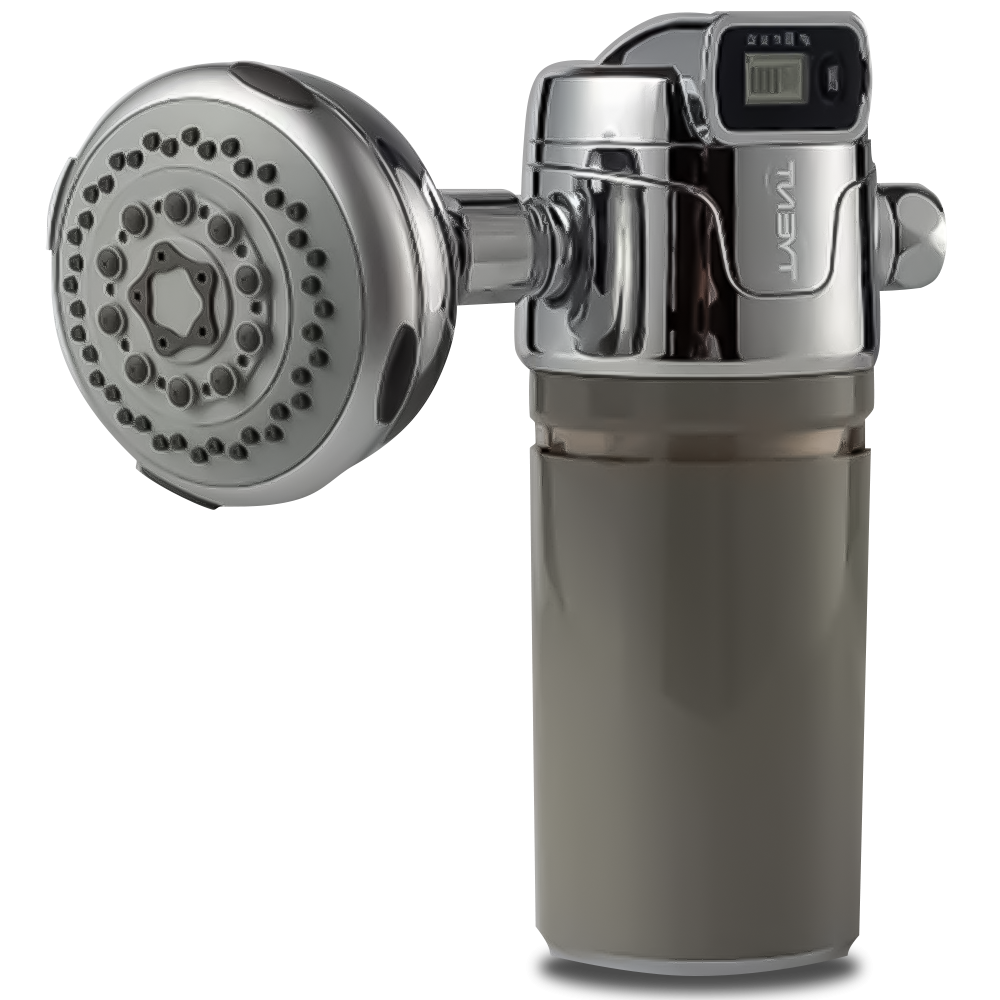 Tyent Shower Lux - Chrome & Gray w/ Massage Head - tyentusa