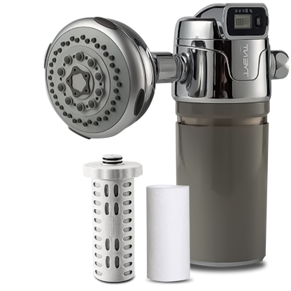 Tyent Shower Lux - Chrome & Gray w/ Massage Head - tyentusa